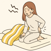 寝起きに腰が痛い女性
