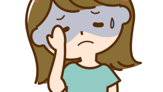 吐き気のある女性のイラスト